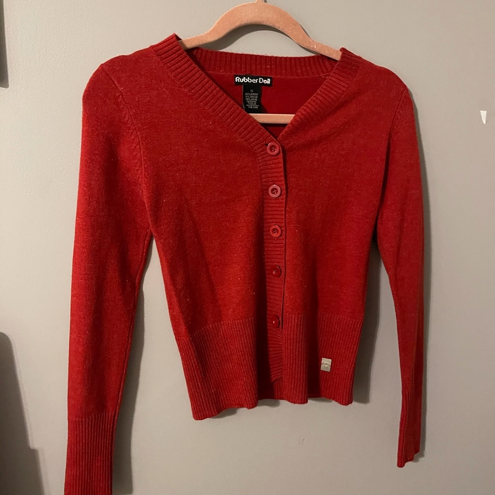buttoned cardigan